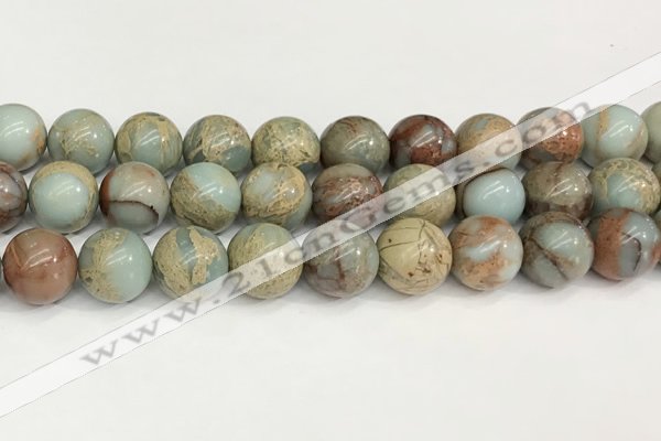 CNS336 15.5 inches 16mm round serpentine jasper beads wholesale