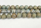 CNS337 15.5 inches 18mm round serpentine jasper beads wholesale