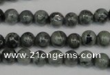 CNS400 15.5 inches 4mm round natural serpentine jasper beads