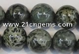 CNS404 15.5 inches 12mm round natural serpentine jasper beads