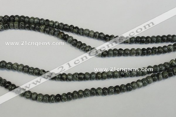 CNS410 15.5 inches 4*6mm rondelle natural serpentine jasper beads