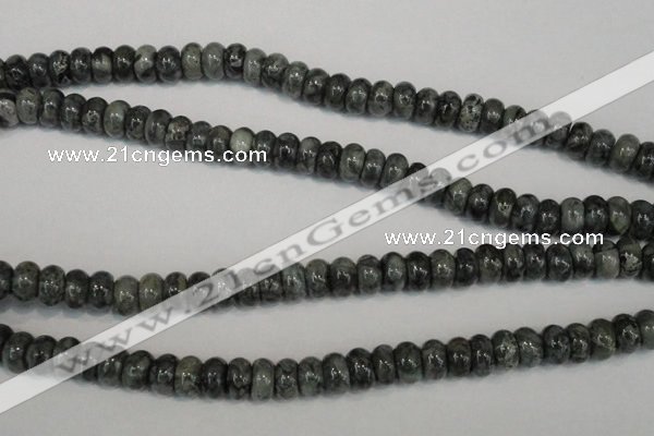 CNS412 15.5 inches 5*8mm rondelle natural serpentine jasper beads