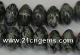 CNS415 15.5 inches 10*16mm rondelle natural serpentine jasper beads