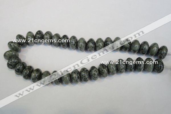 CNS416 15.5 inches 12*18mm rondelle natural serpentine jasper beads