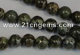 CNS501 15.5 inches 6mm round natural serpentine jasper beads