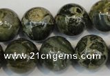 CNS506 15.5 inches 16mm round natural serpentine jasper beads