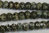 CNS510 15.5 inches 4*6mm rondelle natural serpentine jasper beads