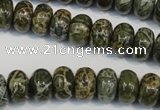 CNS512 15.5 inches 8*12mm rondelle natural serpentine jasper beads