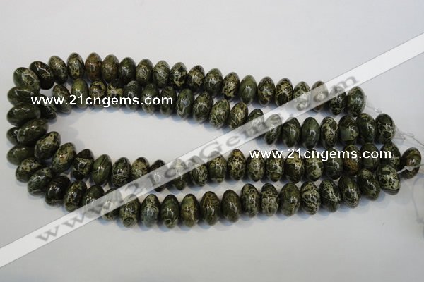 CNS515 15.5 inches 10*16mm rondelle natural serpentine jasper beads