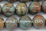 CNS67 15.5 inches 18mm round natural serpentine jasper beads