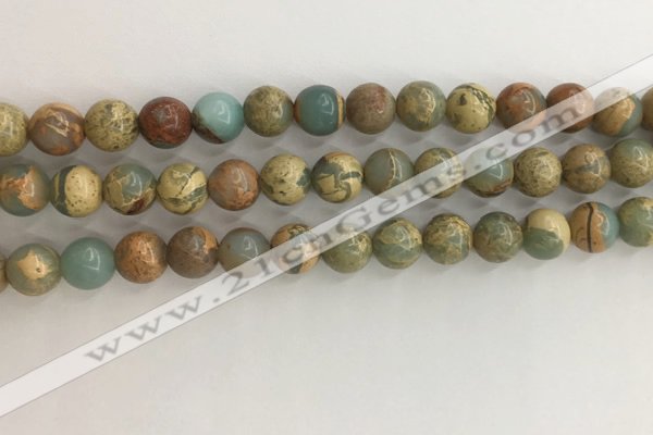 CNS702 15.5 inches 8mm round serpentine jasper beads wholesale