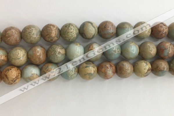 CNS704 15.5 inches 12mm round serpentine jasper beads wholesale