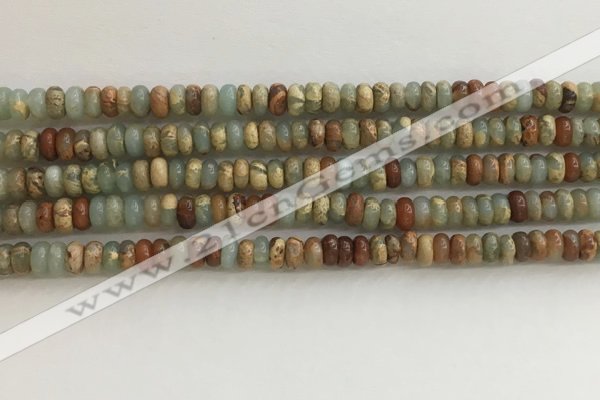 CNS712 15.5 inches 2*4mm rondelle serpentine jasper beads wholesale