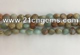 CNS719 15.5 inches 8mm flat round serpentine jasper beads wholesale