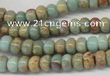 CNS72 15.5 inches 5*8mm rondelle natural serpentine jasper beads