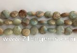 CNS721 15.5 inches 12mm flat round serpentine jasper beads wholesale