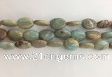 CNS725 15.5 inches 12*16mm oval serpentine jasper beads wholesale