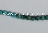 CNT01 16 inches 5mm round natural turquoise beads wholesale