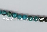 CNT02 16 inches 6mm round natural turquoise beads wholesale