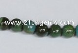 CNT05 16 inches 9mm round natural turquoise beads wholesale