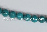 CNT07 16 inches 8mm round natural turquoise beads wholesale