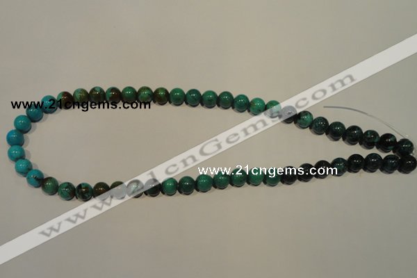 CNT104 15.5 inches 8mm round natural turquoise beads wholesale