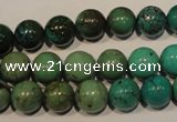 CNT106 15.5 inches 10mm round natural turquoise beads wholesale