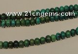 CNT110 15.5 inches 3*5mm rondelle natural turquoise beads wholesale