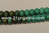 CNT112 15.5 inches 5*8mm rondelle natural turquoise beads wholesale