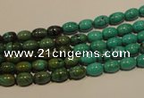 CNT116 15.5 inches 4*6mm rice natural turquoise beads wholesale