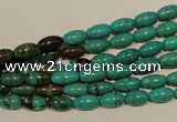 CNT117 15.5 inches 4*8mm rice natural turquoise beads wholesale