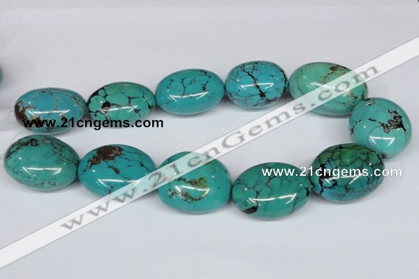 CNT16 16 inches 26-35mm nugget natural turquoise beads wholesale