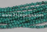 CNT202 15.5 inches 3mm round natural turquoise beads wholesale