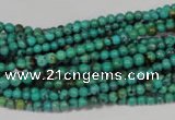 CNT203 15.5 inches 3mm round natural turquoise beads wholesale