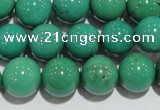 CNT209 15.5 inches 10mm round natural turquoise beads wholesale