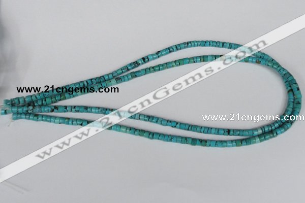 CNT21 16 inches 3-5mm heishi natural turquoise beads wholesale