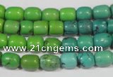 CNT210 15.5 inches 7*5mm – 7*9mm drum natural turquoise beads wholesale