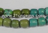 CNT211 15.5 inches 8*8mm – 8*10mm drum natural turquoise beads wholesale