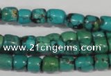 CNT212 15.5 inches 7*4mm – 7*6mm drum natural turquoise beads wholesale