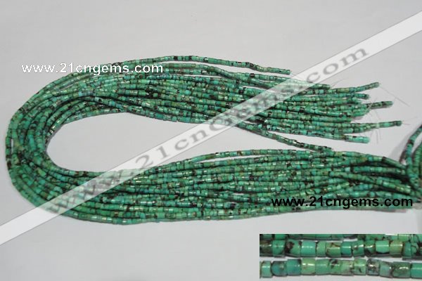 CNT216 15.5 inches 2.5*3mm heishi natural turquoise beads wholesale