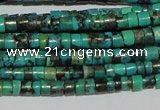 CNT217 15.5 inches 2.5*3mm heishi natural turquoise beads wholesale