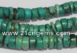 CNT221 15.5 inches 3*8mm – 5*10mm heishi natural turquoise beads