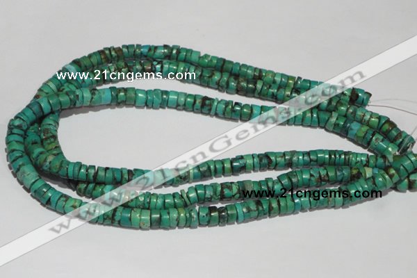 CNT221 15.5 inches 3*8mm – 5*10mm heishi natural turquoise beads