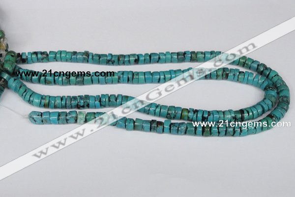 CNT23 16 inches 4-9mm heishi natural turquoise beads wholesale