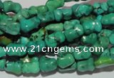 CNT234 15.5 inches 6*9mm bone natural turquoise beads wholesale