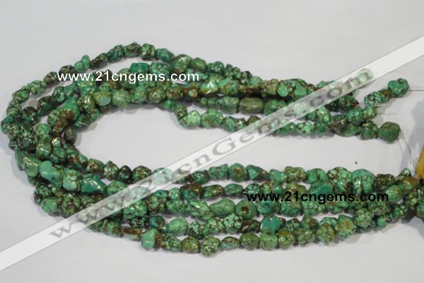 CNT243 15.5 inches 8*10mm - 10*14mm nuggets natural turquoise beads