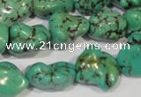 CNT244 15.5 inches 12*16mm - 15*20mm nuggets natural turquoise beads