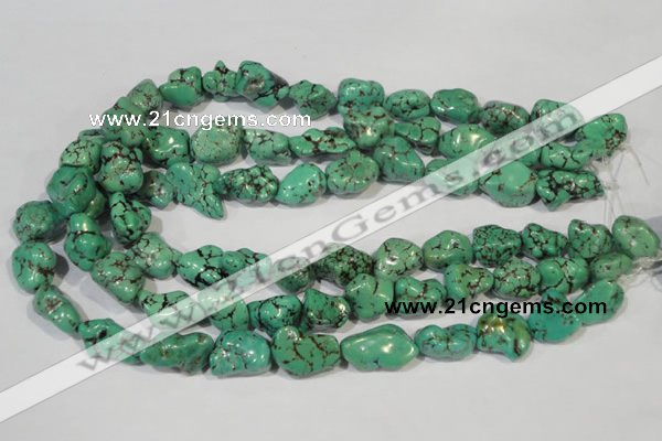 CNT244 15.5 inches 12*16mm - 15*20mm nuggets natural turquoise beads