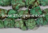 CNT246 15.5 inches 12*14mm - 14*16mm nuggets natural turquoise beads