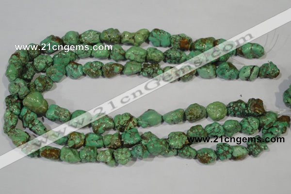 CNT246 15.5 inches 12*14mm - 14*16mm nuggets natural turquoise beads